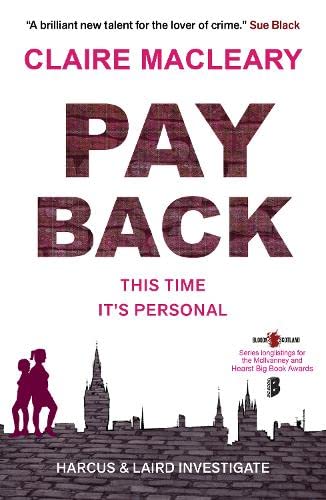 Book cover for “Payback” featuring silhouetted figures and a city skyline.