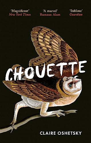 Book cover featuring a barn owl perched on a branch against a black background.