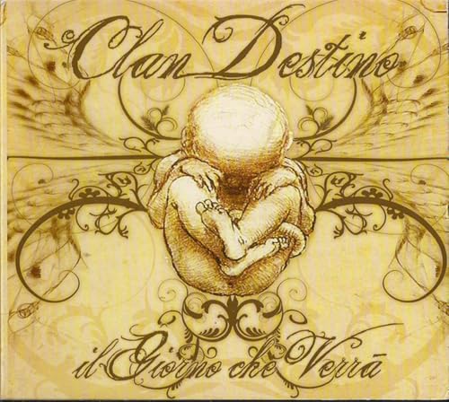 CD cover: sketch of a fetal position baby with wings.