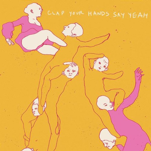 CD cover with abstract illustration of figures in pink and orange.