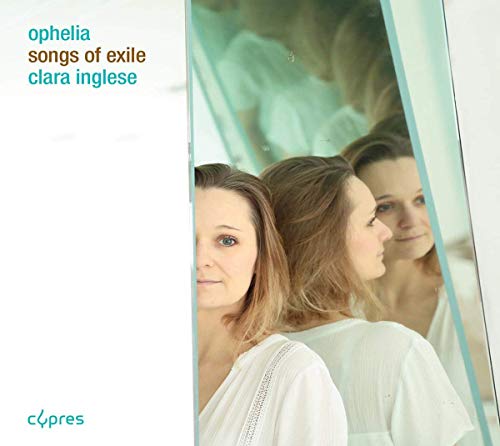 "CD cover featuring a woman in white, reflected in a mirror, with text on the left."