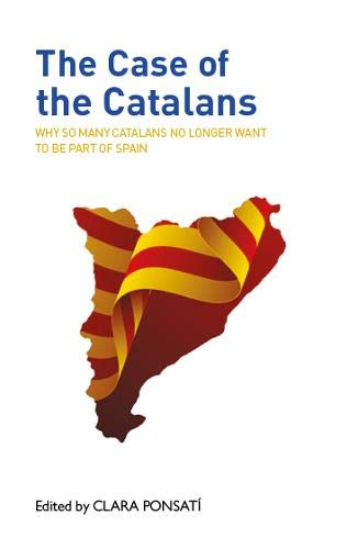 Book cover featuring the Catalan flag draped over a map of Catalonia.