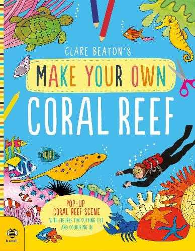 Coral reef craft kit with diver, fish, and coloring supplies shown.
