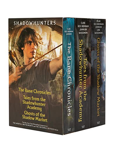 Slipcase set of three Shadowhunters novels with a young archer on the cover.