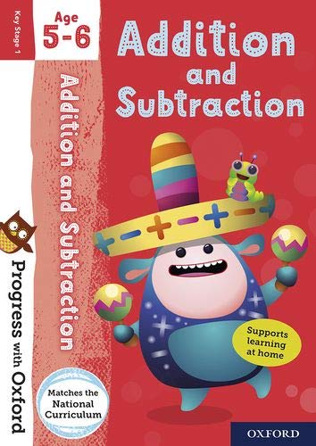 Colourful workbook cover with maths illustrations for young children, featuring title and barcode.