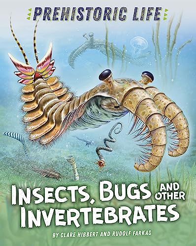 Book cover depicting prehistoric insects and invertebrates in a marine scene.