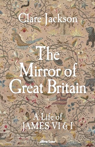 Book cover with ornate floral design and title: "The Mirror of Great Britain".