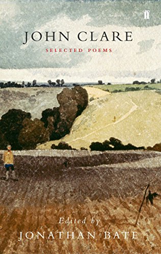 Book cover: “Selected Poetry of John Clare” with rural landscape painting.