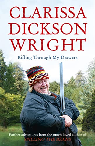 Book cover: woman with shotgun and colorful hat in a field.