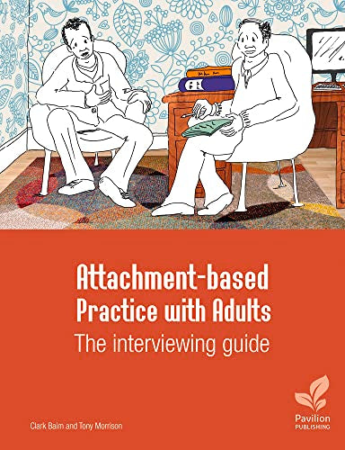 Book cover depicting two people in chairs, with text: "Attachment-based Practice with Adults.