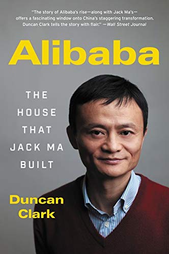 Book cover featuring Jack Ma, founder of Alibaba, with yellow title text.