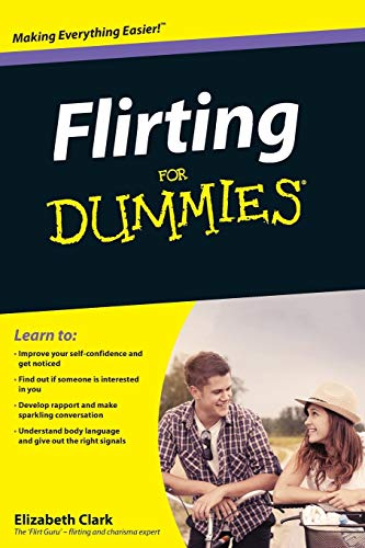 Book cover: "Flirting For Dummies" with a couple smiling on the front.
