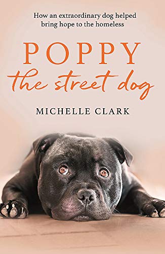Book cover featuring a close-up of a black, wrinkly-faced dog named Poppy.