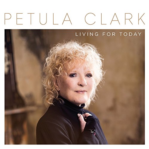 Petula Clark album cover, portrait of a blonde woman in black.