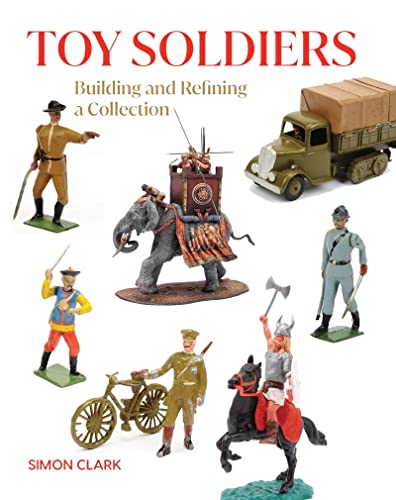 Book cover featuring vintage toy soldiers and military vehicles.