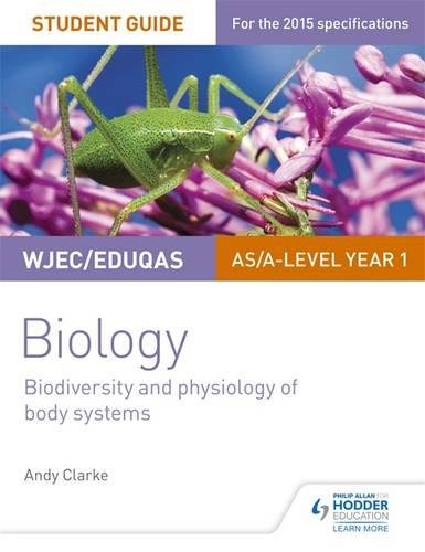 Biology student guide cover with a grasshopper on purple flowers.