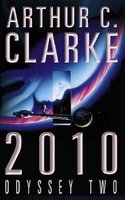 Book cover for 2010: Odyssey Two by Arthur C. Clarke featuring a space scene.