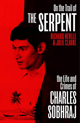 Book cover featuring a portrait of Charles Sobhraj against a red background.