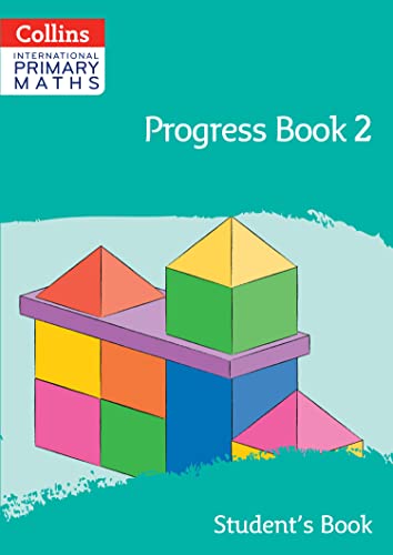 Primary maths student book cover with colorful building blocks illustration.