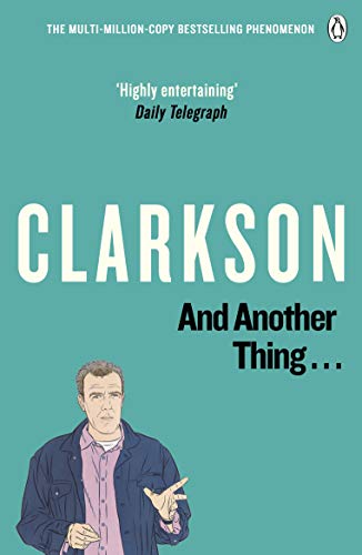 Book cover featuring Jeremy Clarkson in a suit, titled "And Another Thing.