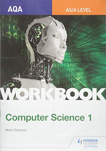 A textbook cover featuring a robot head with binary code in the background.