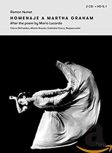 CD cover: Black and white photo of a dancer in flowing fabric.
