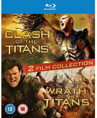 Blu-ray cover art featuring Clash of the Titans and Wrath of the Titans movie posters.