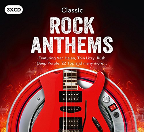 3CD set, "Classic Rock Anthems," with a red electric guitar image.