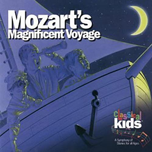 CD cover depicting children on a ship under a crescent moon.