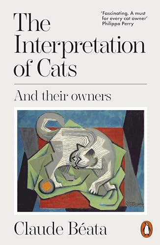 Book cover: "The Interpretation of Cats," featuring a painting of a cat.