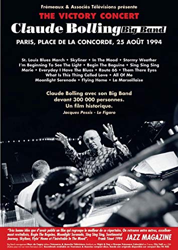 DVD cover for Claude Bolling Big Band’s 1994 “Victory Concert” in Paris.