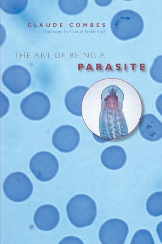 Book cover with blue circles and a microscopic image of a parasite.