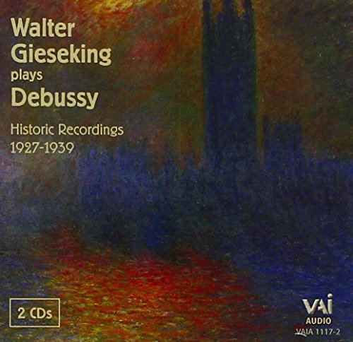 CD cover for Walter Gieseking playing Debussy, with impressionistic art.