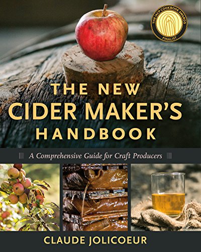 Book cover: “The New Cider Maker’s Handbook” with apple and wood imagery.