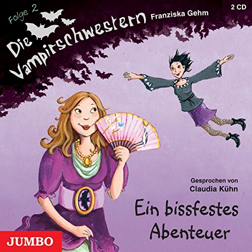 "CD cover art featuring cartoon vampire sisters against a purple background."