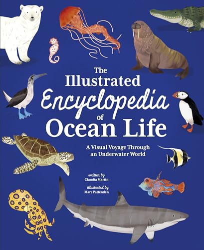 Book cover depicting illustrated marine animals including a shark, turtle, and jellyfish.