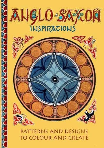 Colouring book with Anglo-Saxon patterns and designs, illustrations on white or light background.