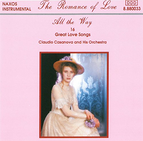 CD cover for "All the Way" by Claudio Casanova, featuring a woman in a hat.