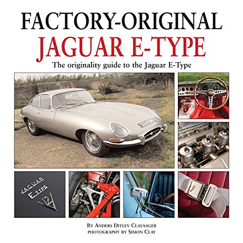 Book cover featuring a silver Jaguar E-Type and detail images.