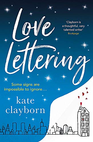 Book cover for “Love Lettering” with city skyline and building illustration.