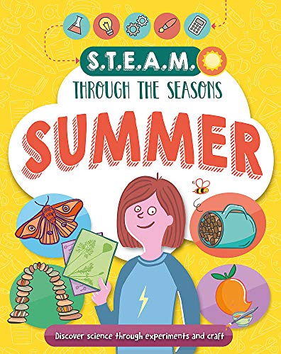Book cover: "Summer" with illustrations of a child, insects, and plants.