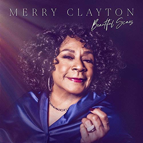 Merry Clayton album cover, “Beautiful Scars”, featuring a portrait of the artist.