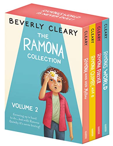 Four-book Ramona Quimby collection by Beverly Cleary with girl on cover.