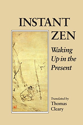 Book cover: “Instant Zen” with a traditional East Asian painting.