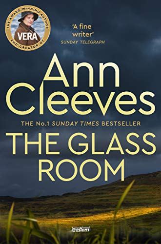 Book cover: "The Glass Room" by Ann Cleeves, featuring Vera Stanhope.