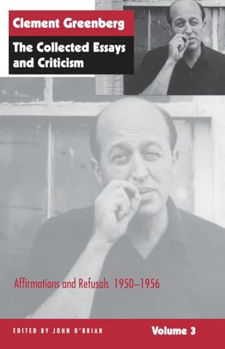 Book cover featuring Clement Greenberg’s portrait and title: “Affirmations and Refusals.”