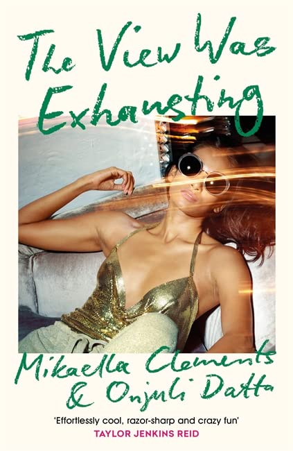 Book cover: woman in sparkly top, sunglasses, and blurred background.