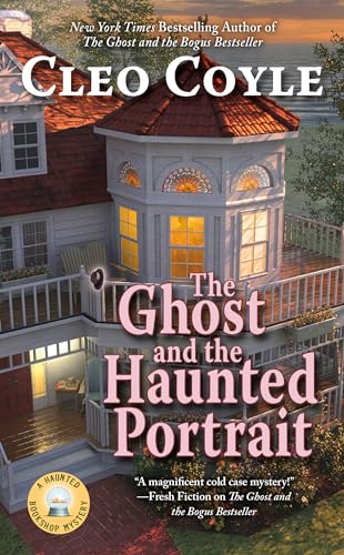 Book cover: Victorian house with glowing windows, title “The Ghost and the Haunted Portrait”.