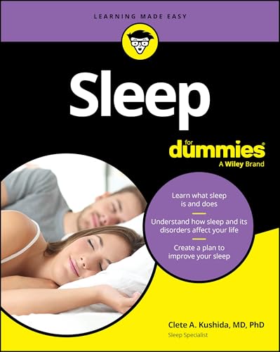 Book cover for “Sleep For Dummies” with a sleeping couple image.