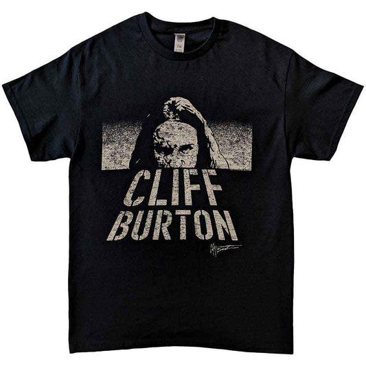 Black t-shirt featuring artwork related to Cliff Burton and "DOTD", size XX-Large.